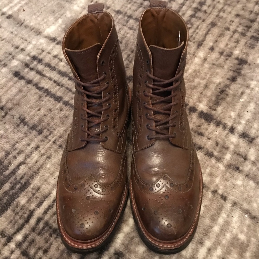 GRENSON FRED COMMANDO SOLE BROGUE BOOT US12 - Picture 5 of 5